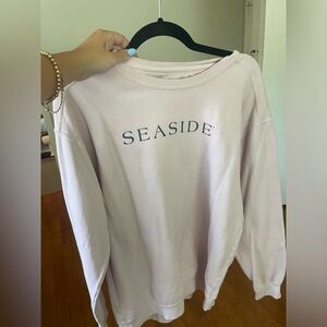 Pink seaside crewneck